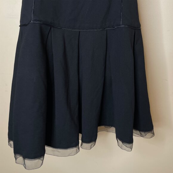 Juicy Couture Black Ponte Layered Hem Mini Dress Size 10 Runs Small - Picture 5 of 16